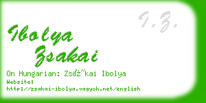 ibolya zsakai business card